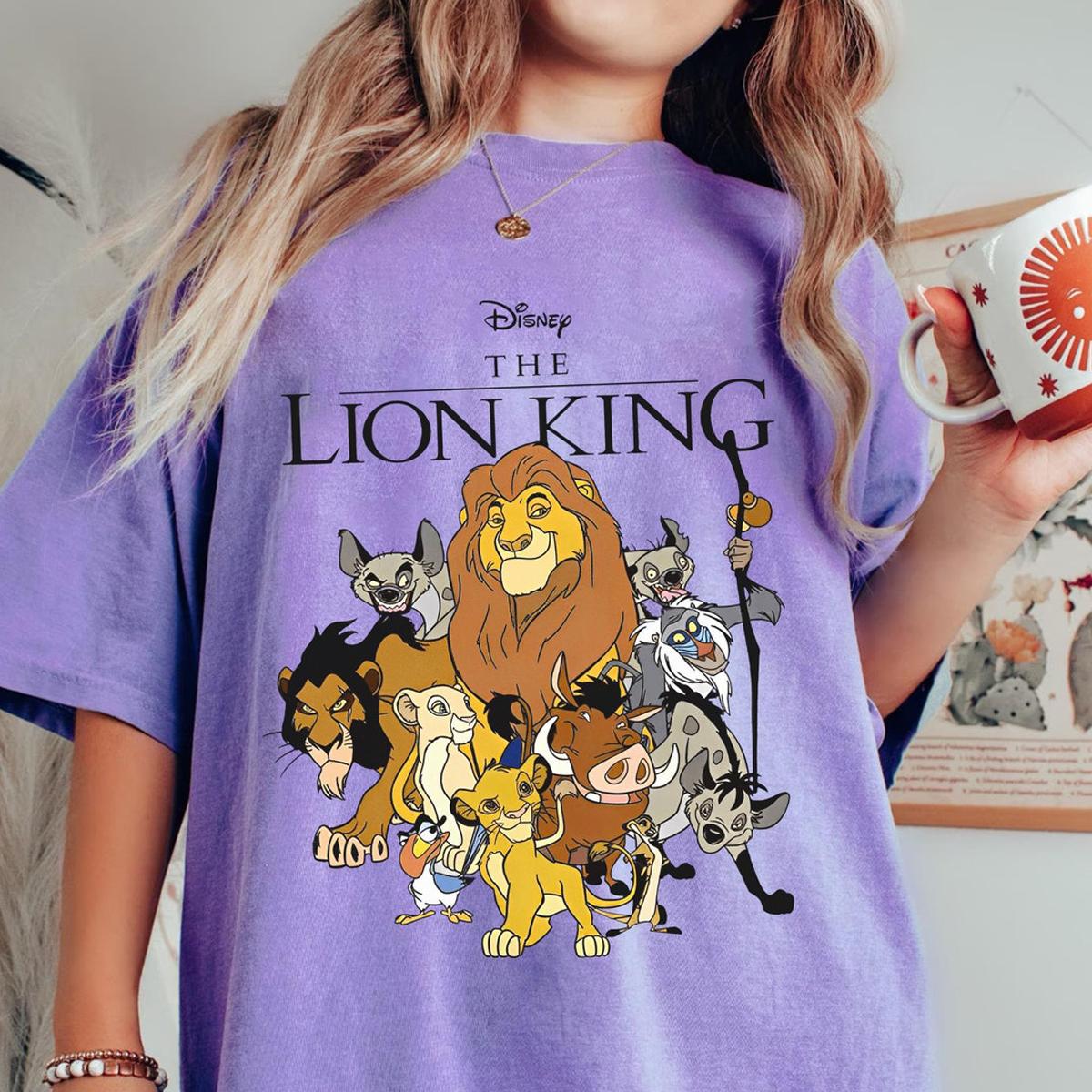 The Lion King Group Characters Mufasa Simba Timon Pumbaa Shirt 4