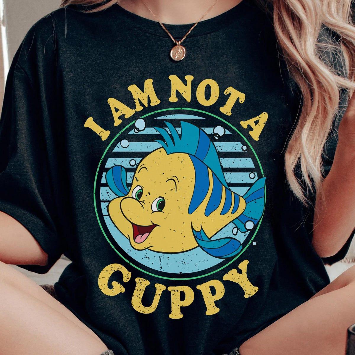 The Little Mermaid Flounder I Am Not A Guppy Shirt 1