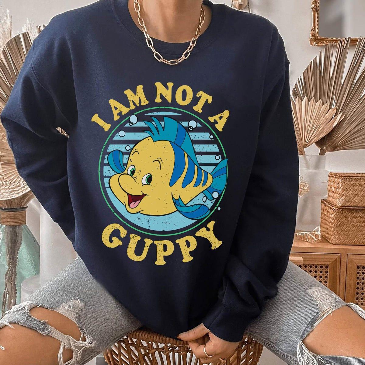 The Little Mermaid Flounder I Am Not A Guppy Shirt 5