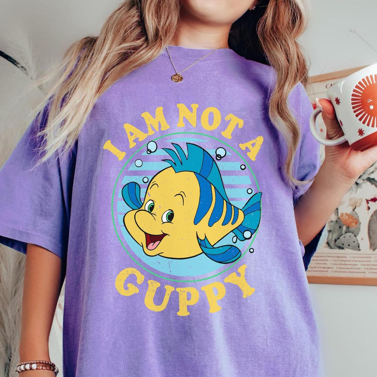 The Little Mermaid Flounder I Am Not A Guppy Shirt 6