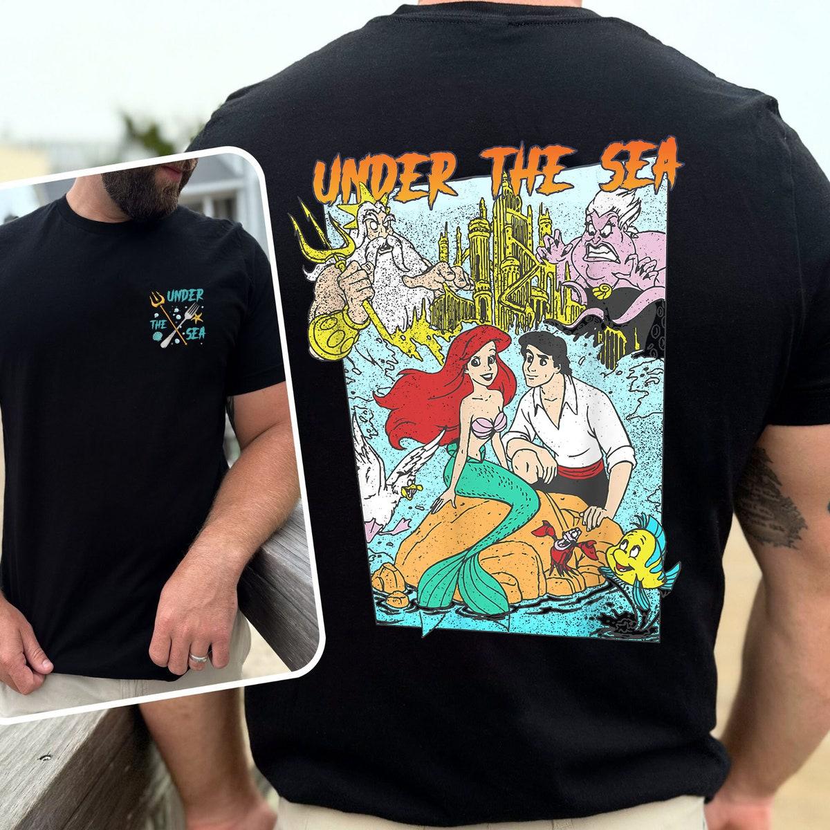 The Little Mermaid Movie Cover Graphic Under The Sea Shirt 2