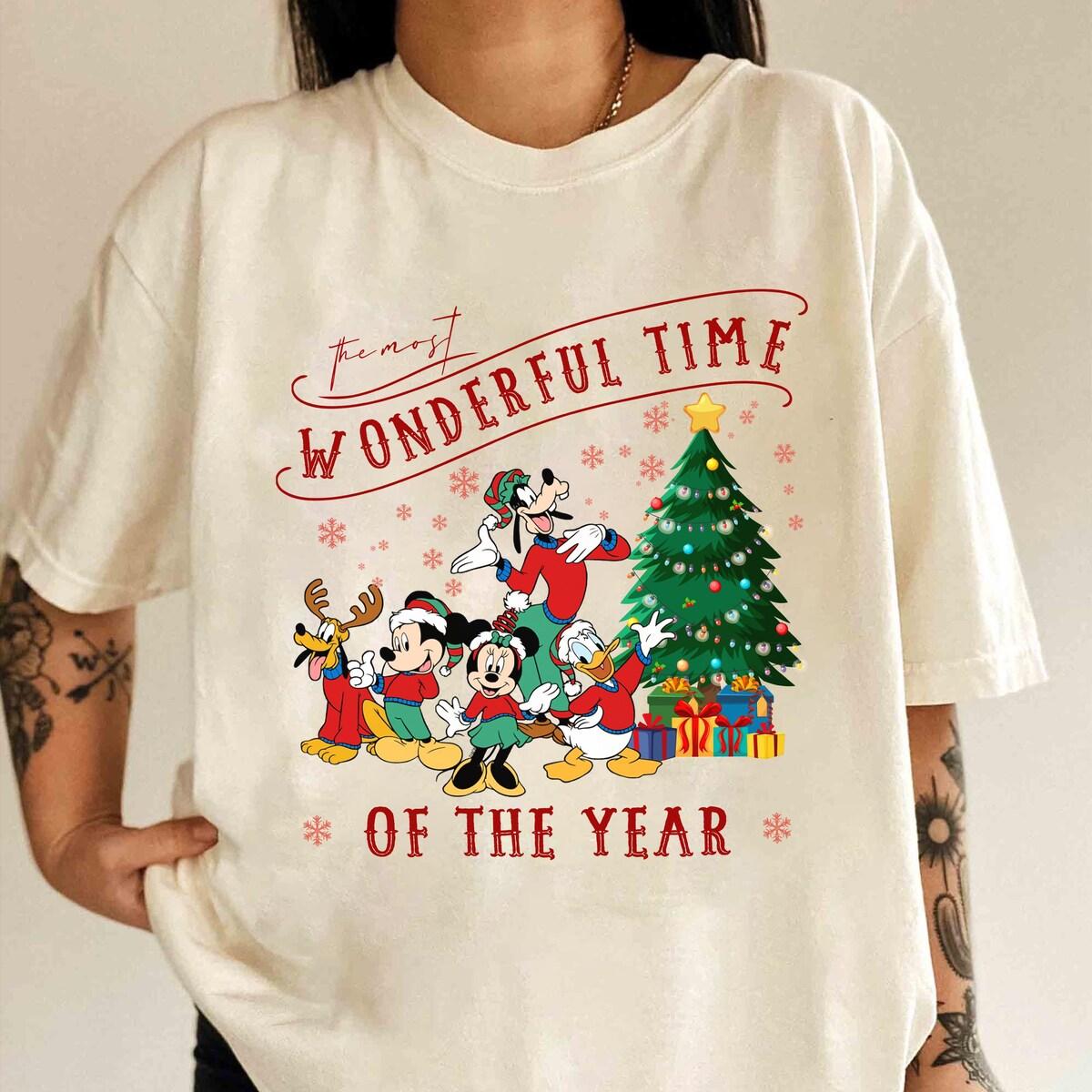 The Most Wonderful Time Of The Year Christmas Disney Christmas Tree Shirt 2