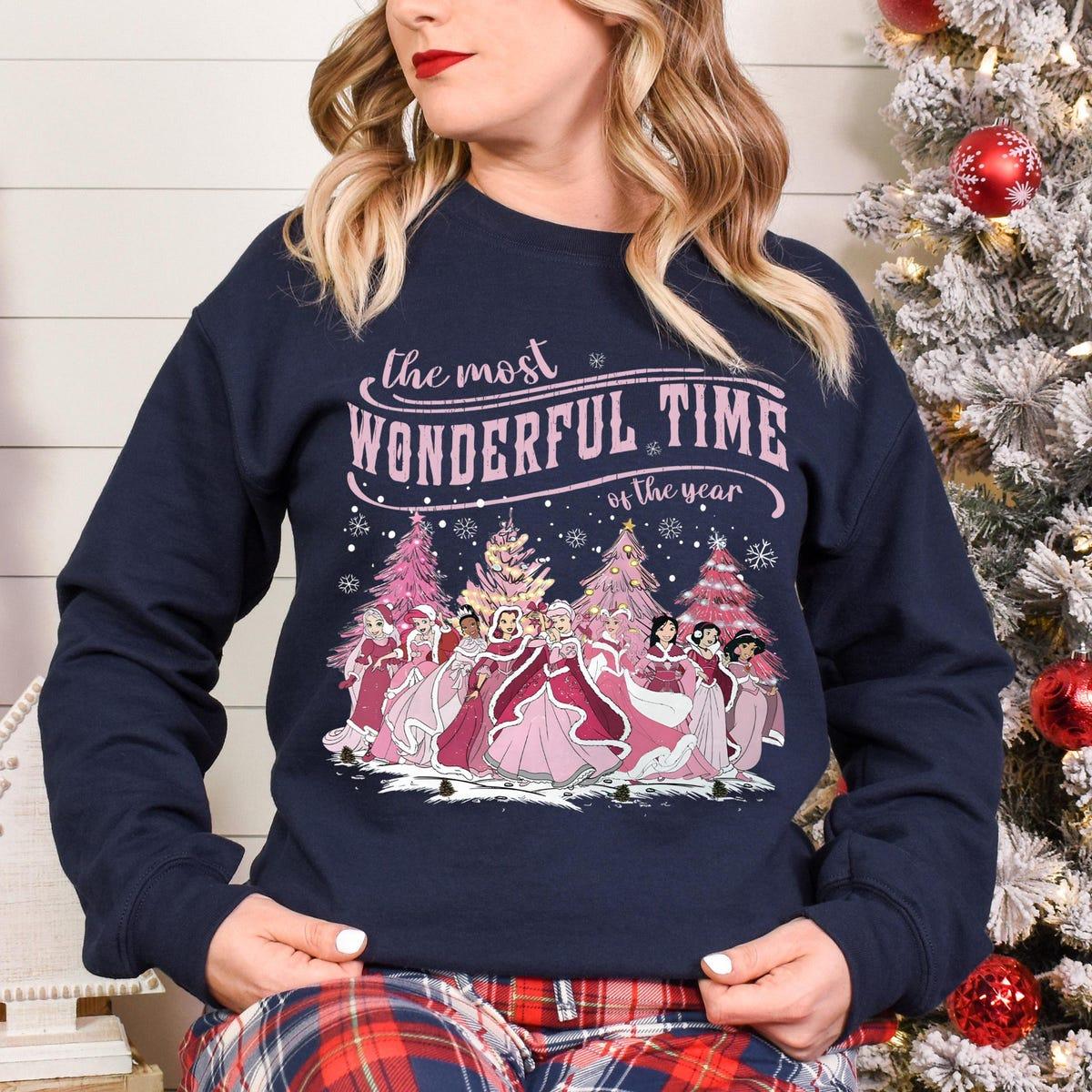 The Most Wonderful Time Of The Year Disney Princesses Christmas Shirt 3