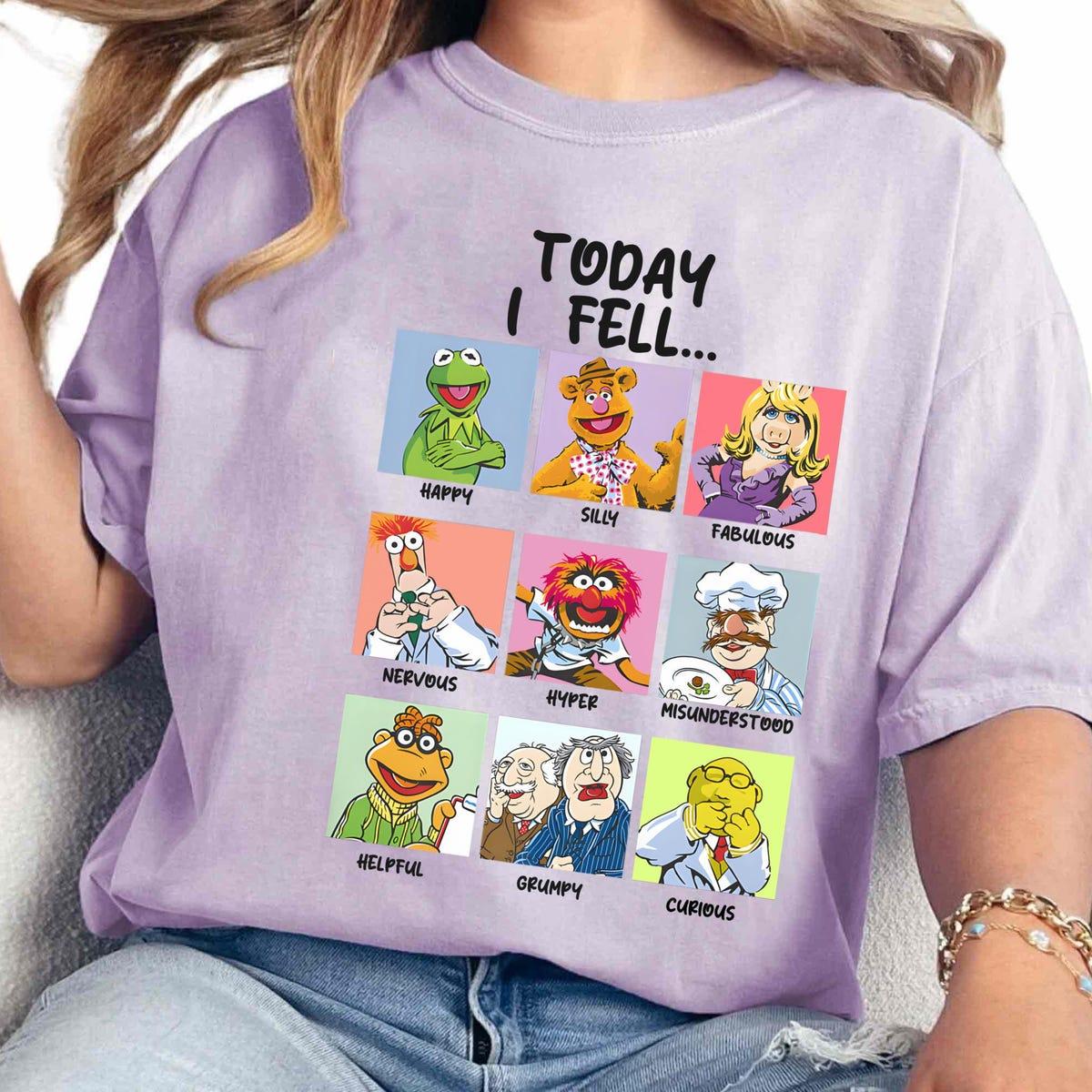 The Muppets Characters Today I Fell Emotions Box Up Shirt 2