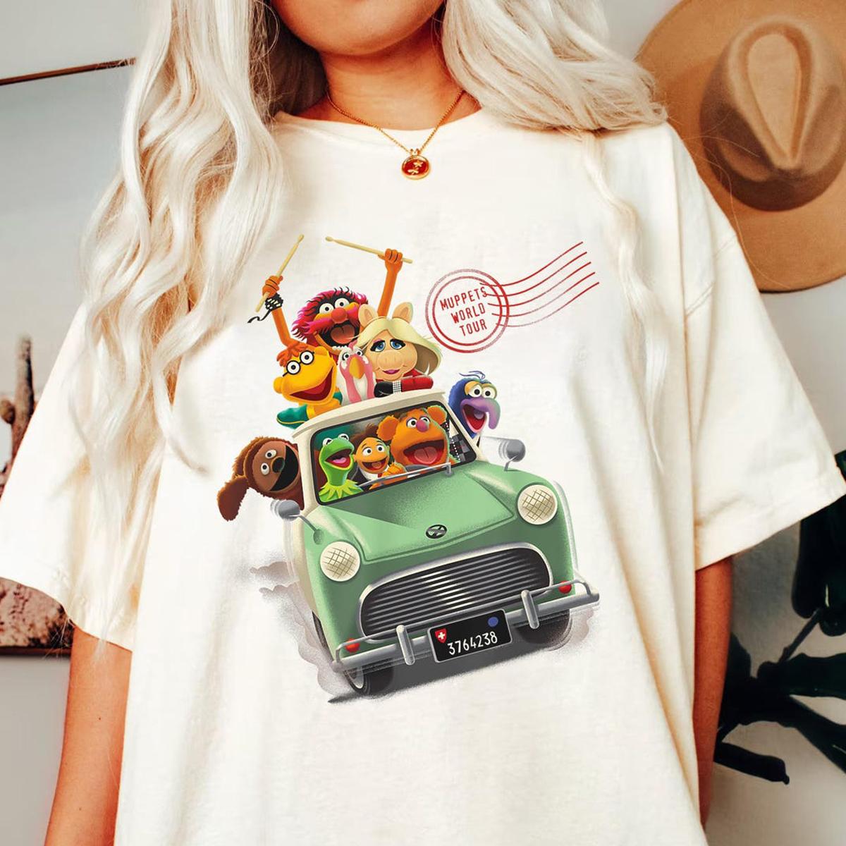 The Muppets World Tour Driving Car Group Shirt 3