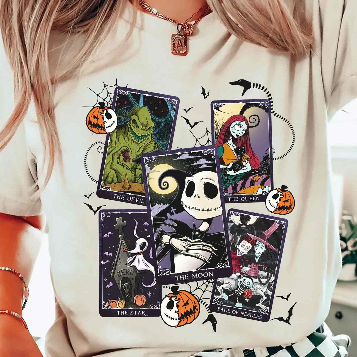 The Nightmare Before Christmas Characters Tarot Cards Shirt 2