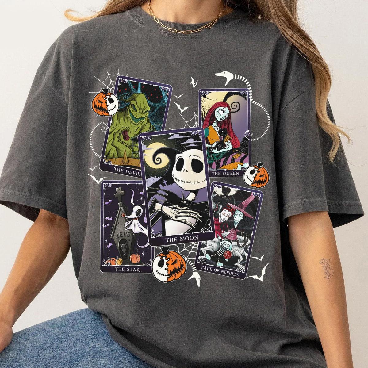 The Nightmare Before Christmas Characters Tarot Cards Shirt 3