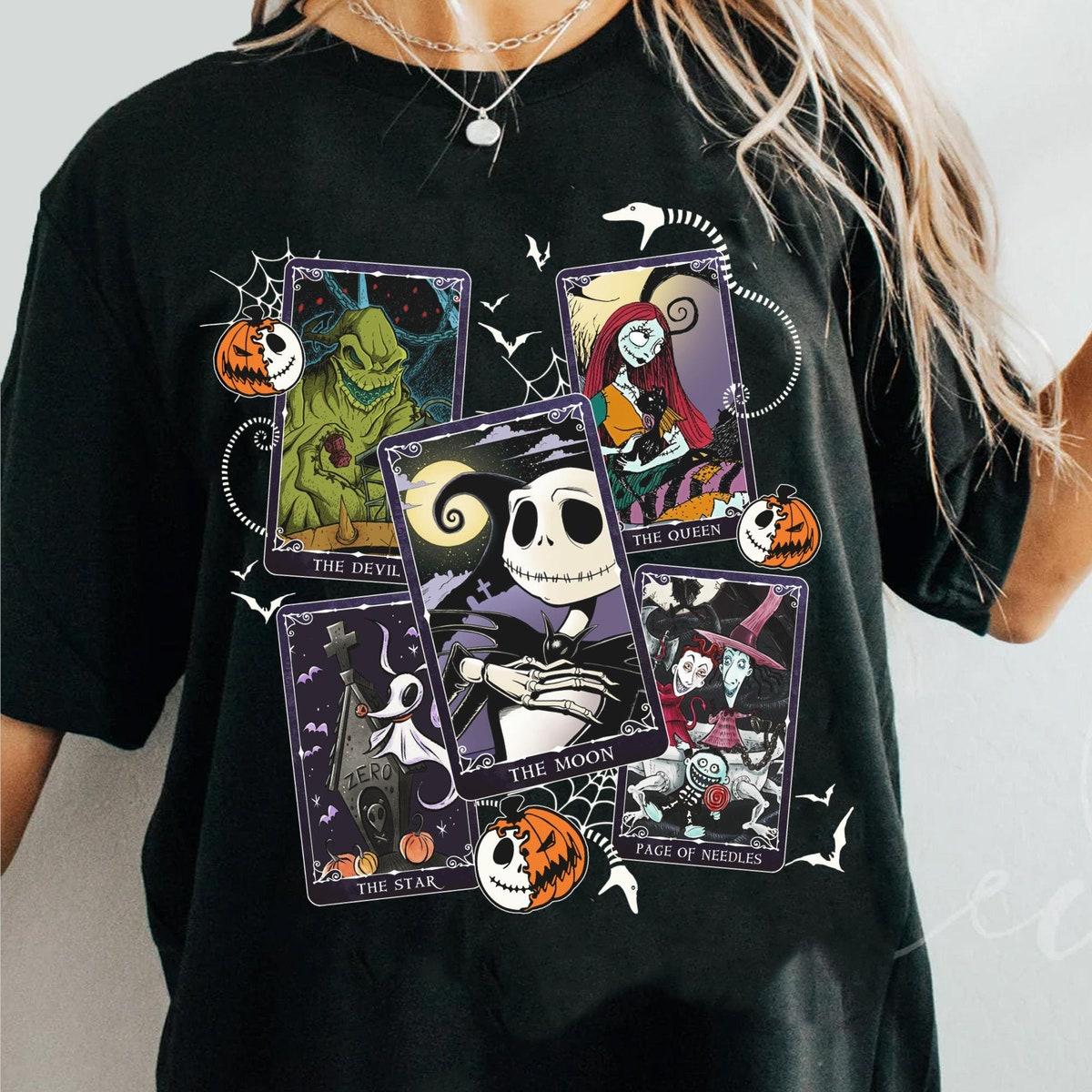 The Nightmare Before Christmas Characters Tarot Cards Shirt 6