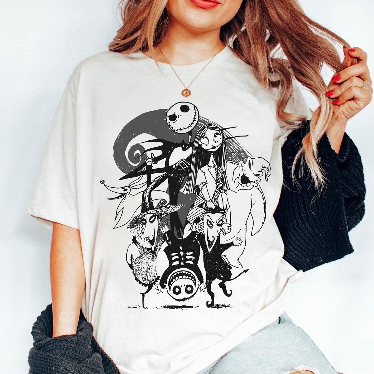 The Nightmare Before Christmas Group Characters Halloween Matching Shirt 1