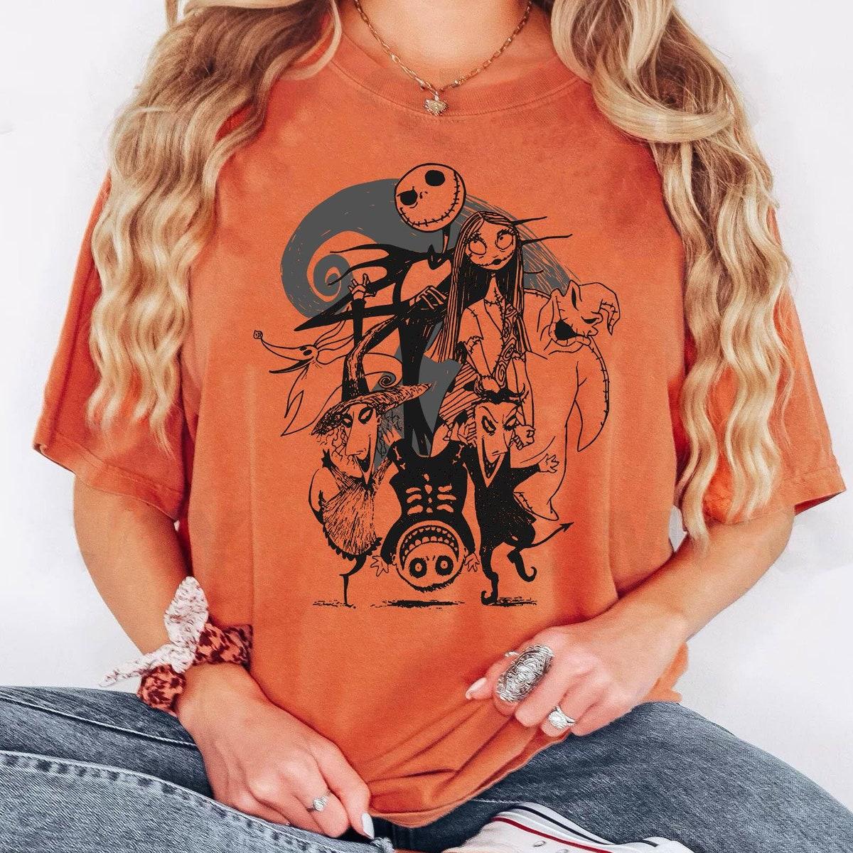 The Nightmare Before Christmas Group Characters Halloween Matching Shirt 3