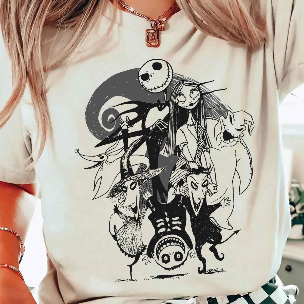 The Nightmare Before Christmas Group Characters Halloween Matching Shirt 4