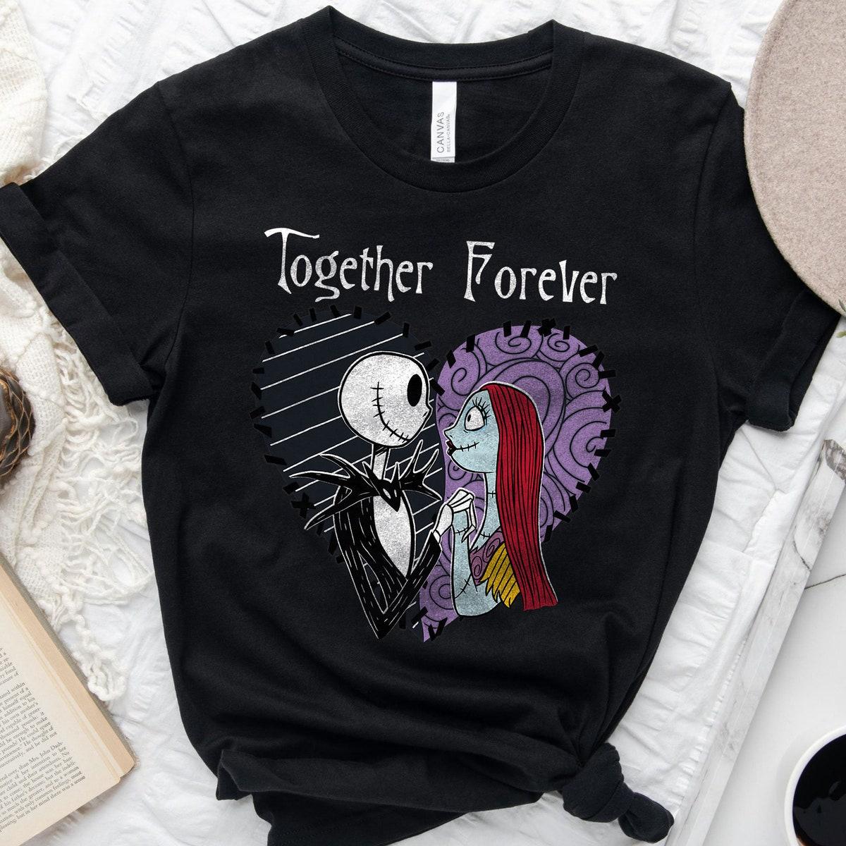 The Nightmare Before Christmas Jack And Sally Halloween Shirt 1