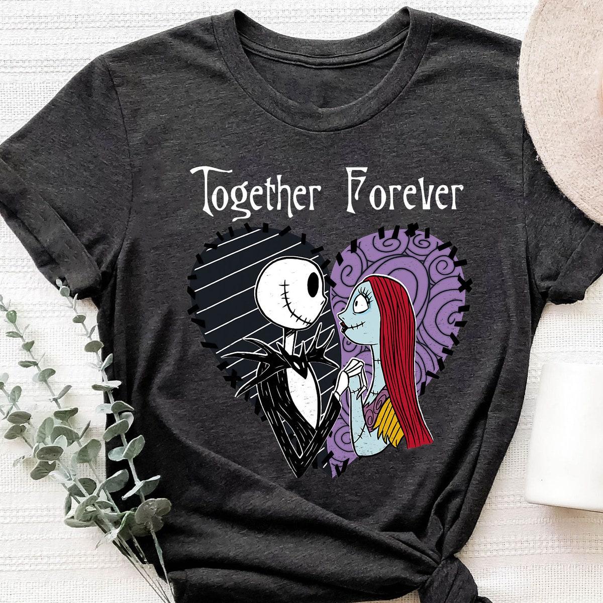 The Nightmare Before Christmas Jack And Sally Halloween Shirt 3