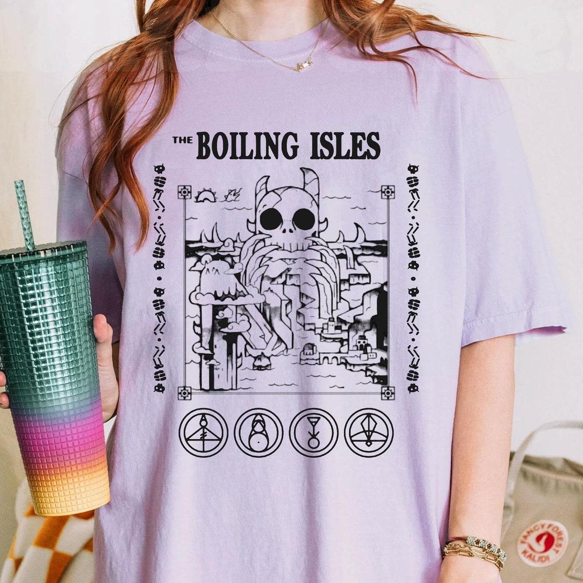 The Owl House King Boiling Isles Map Vintage Disney Shirt 3