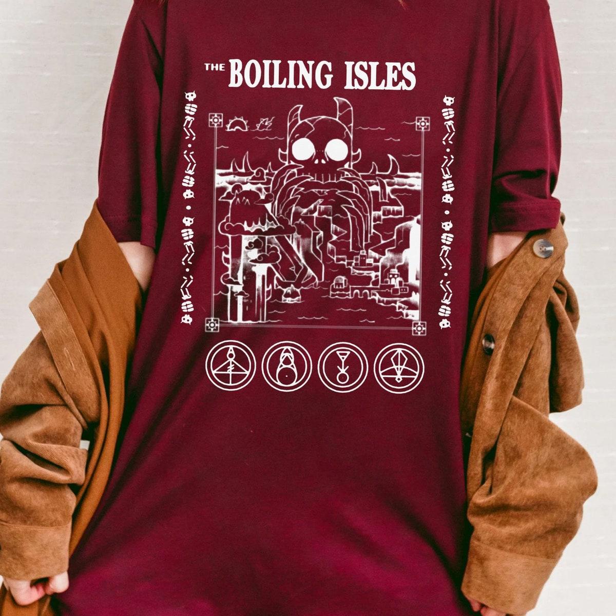 The Owl House King Boiling Isles Map Vintage Disney Shirt 4