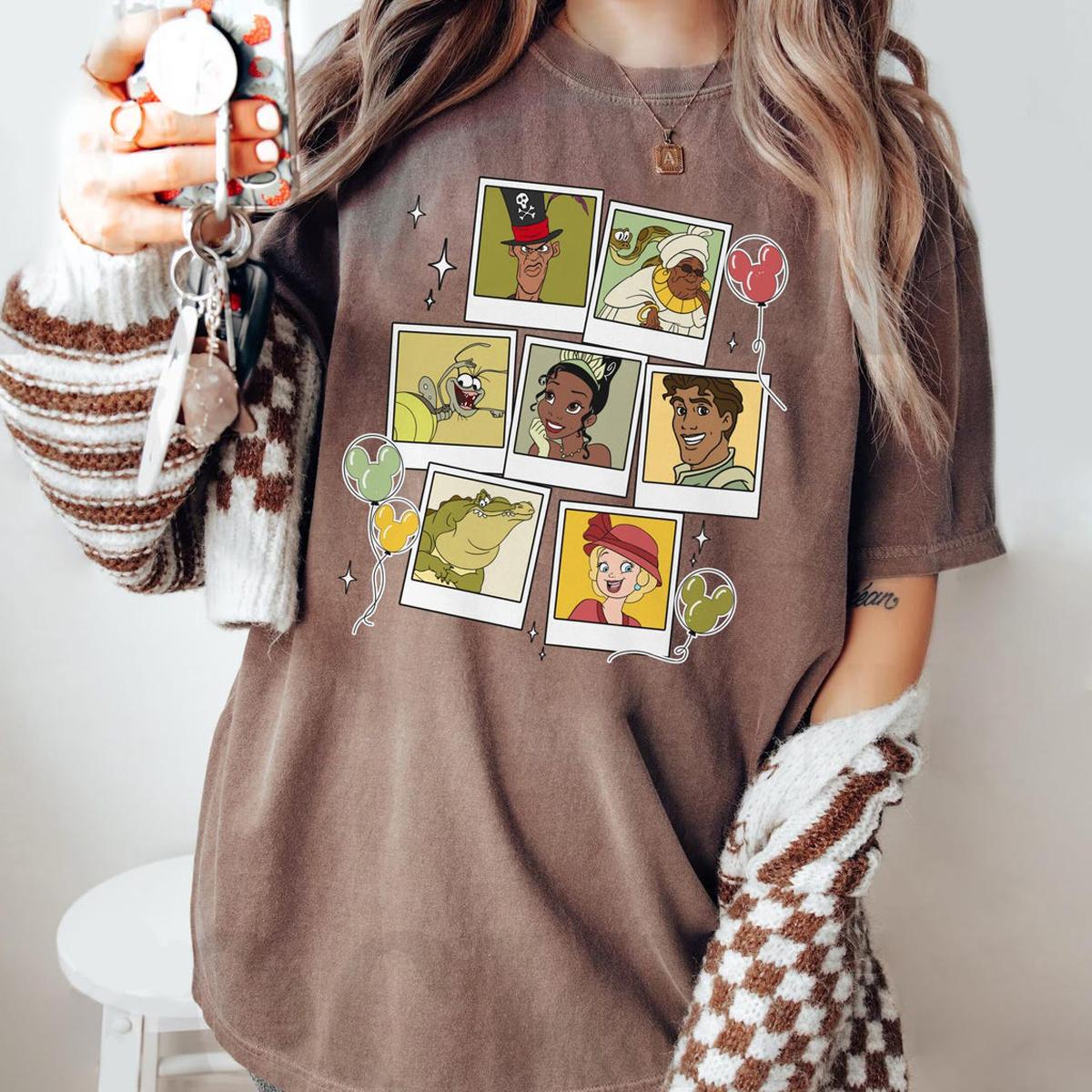 The Princess And The Frog Polaroid With Mickey Balloon Shirt 4