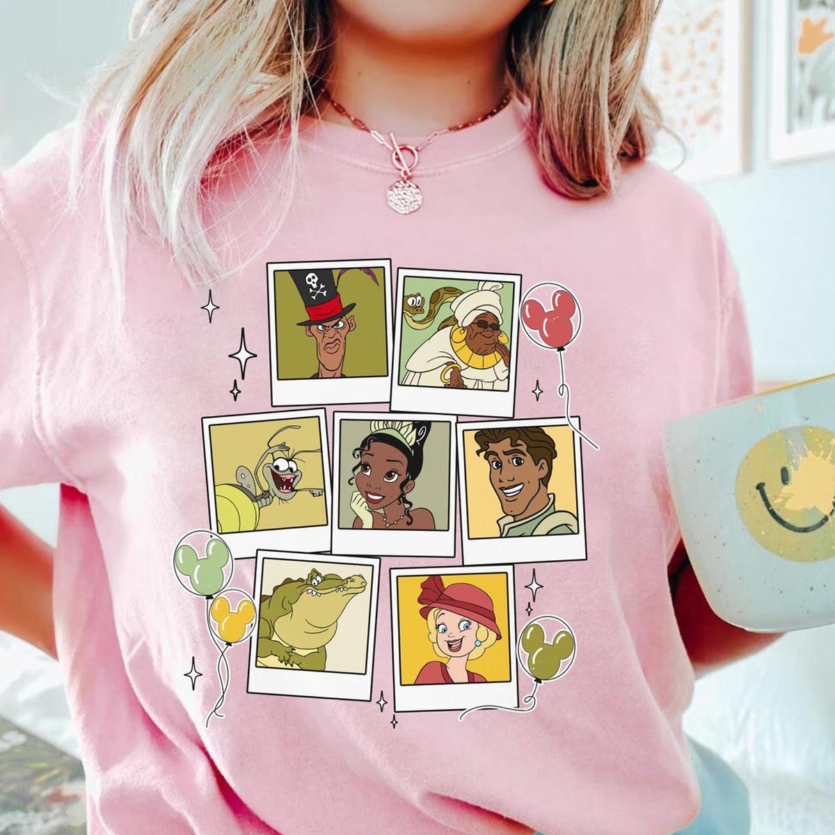 The Princess And The Frog Polaroid With Mickey Balloon Shirt 5