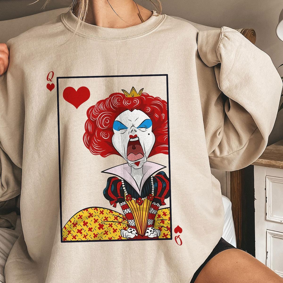 The Queen Of Hearts Alice In Wonderland Halloween Costume Shirt 2