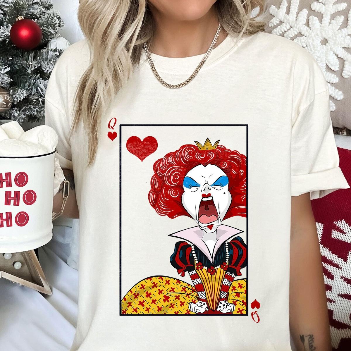 The Queen Of Hearts Alice In Wonderland Halloween Costume Shirt 3