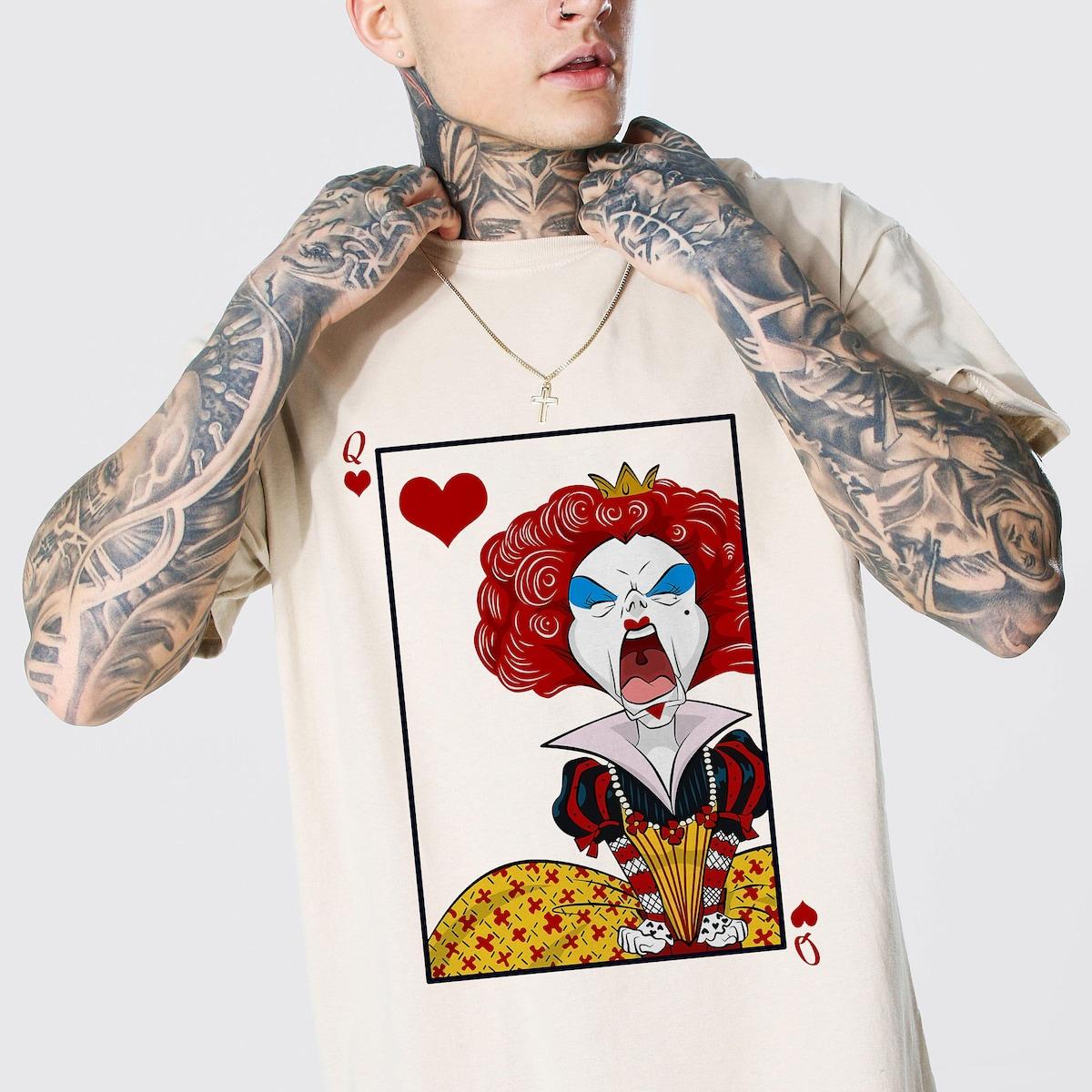 The Queen Of Hearts Alice In Wonderland Halloween Costume Shirt 4