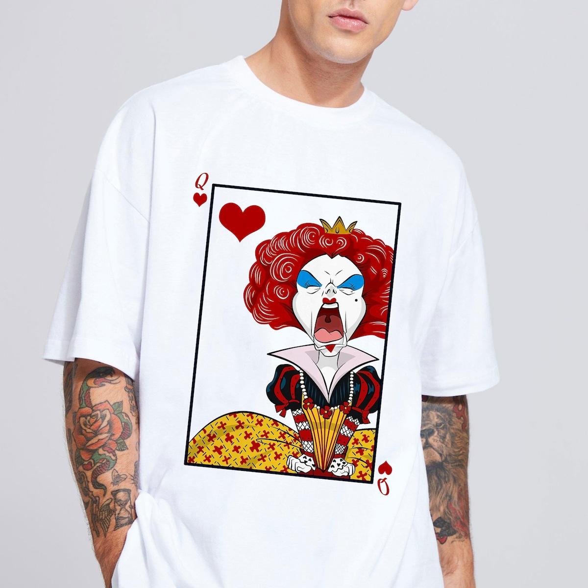 The Queen Of Hearts Alice In Wonderland Halloween Costume Shirt 5