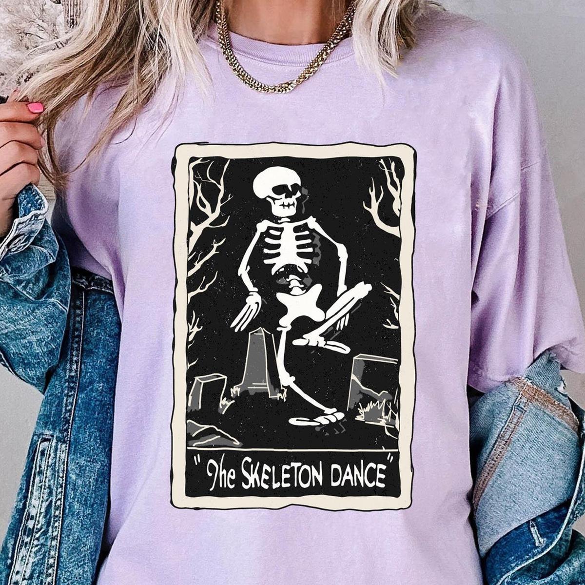 The Skeleton Dance Tarot Card Silly Symphonies Shirt 3