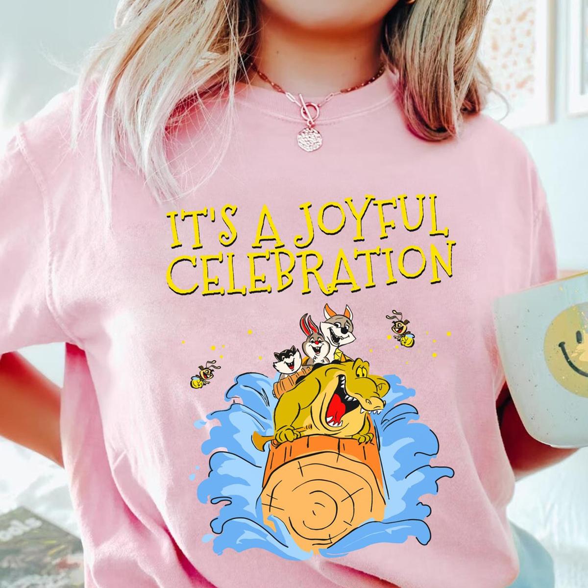 Tiana's Bayou Adventure Splash Mountain Louis It's A Joyful Celebration Shirt 5