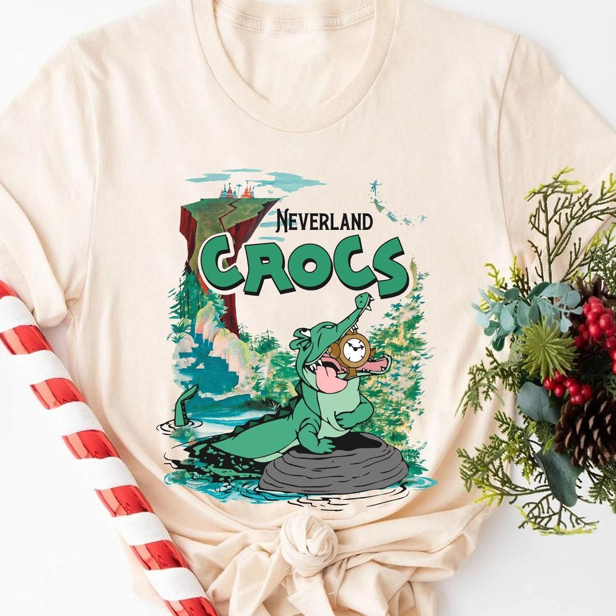 Tick tock The Crocodile Neverland Crocs Peter Pan Shirt 2