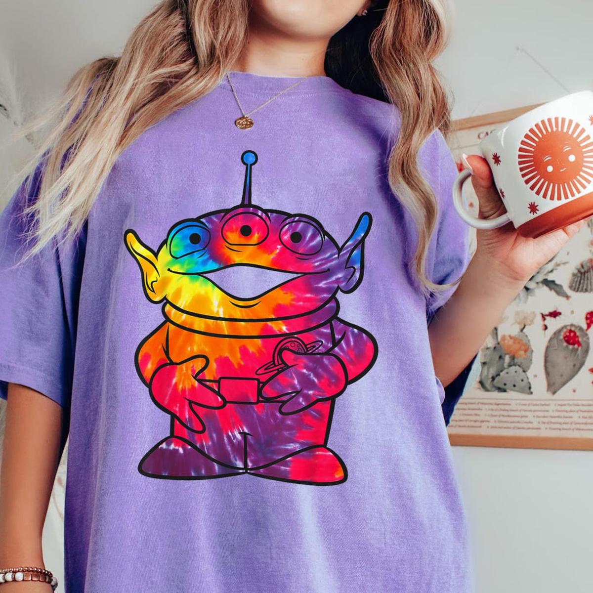 Tie dye Alien Portrait Toy Story Alien Shirt 3