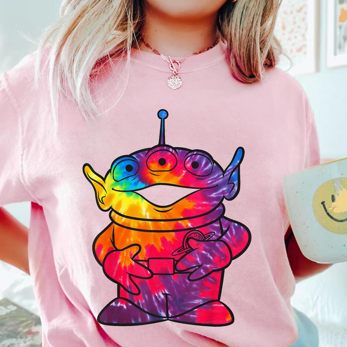 Tie dye Alien Portrait Toy Story Alien Shirt 4