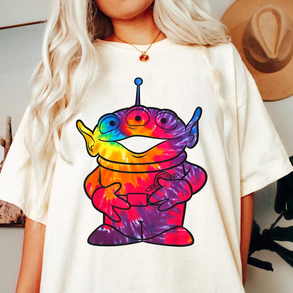 Tie dye Alien Portrait Toy Story Shirt 1