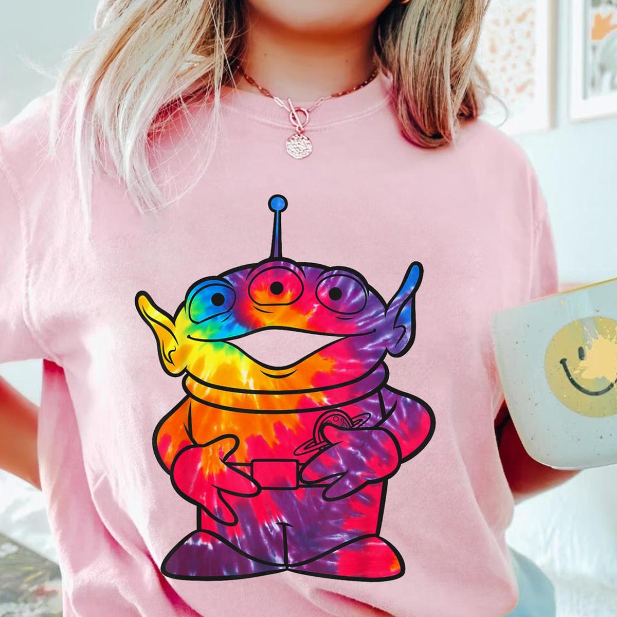 Tie dye Alien Portrait Toy Story Shirt 3