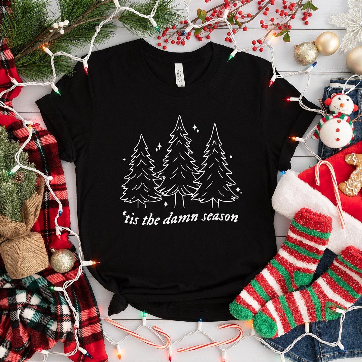 Tis The Damn Season Christmas Tree Shirt 3