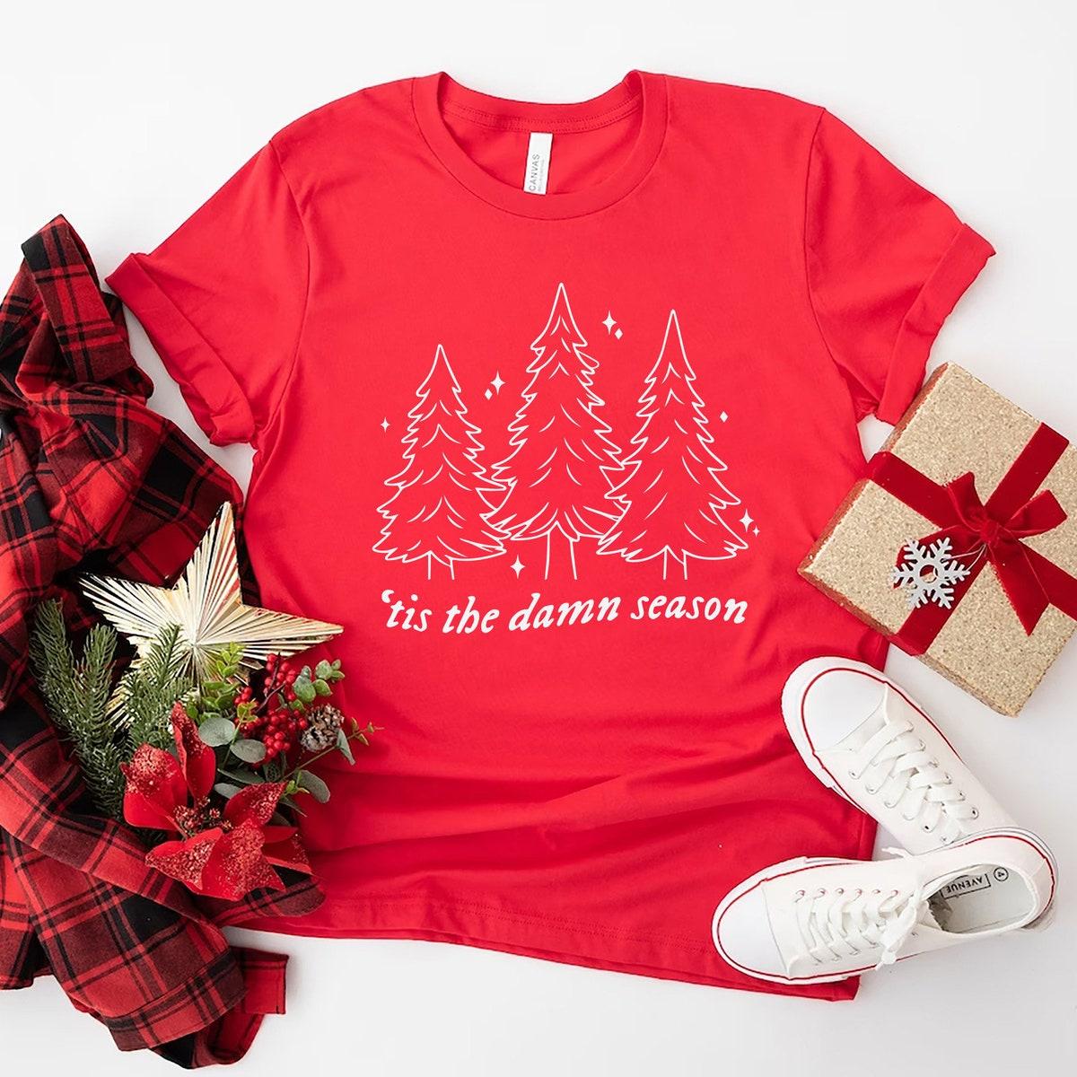 Tis The Damn Season Christmas Tree Shirt 4