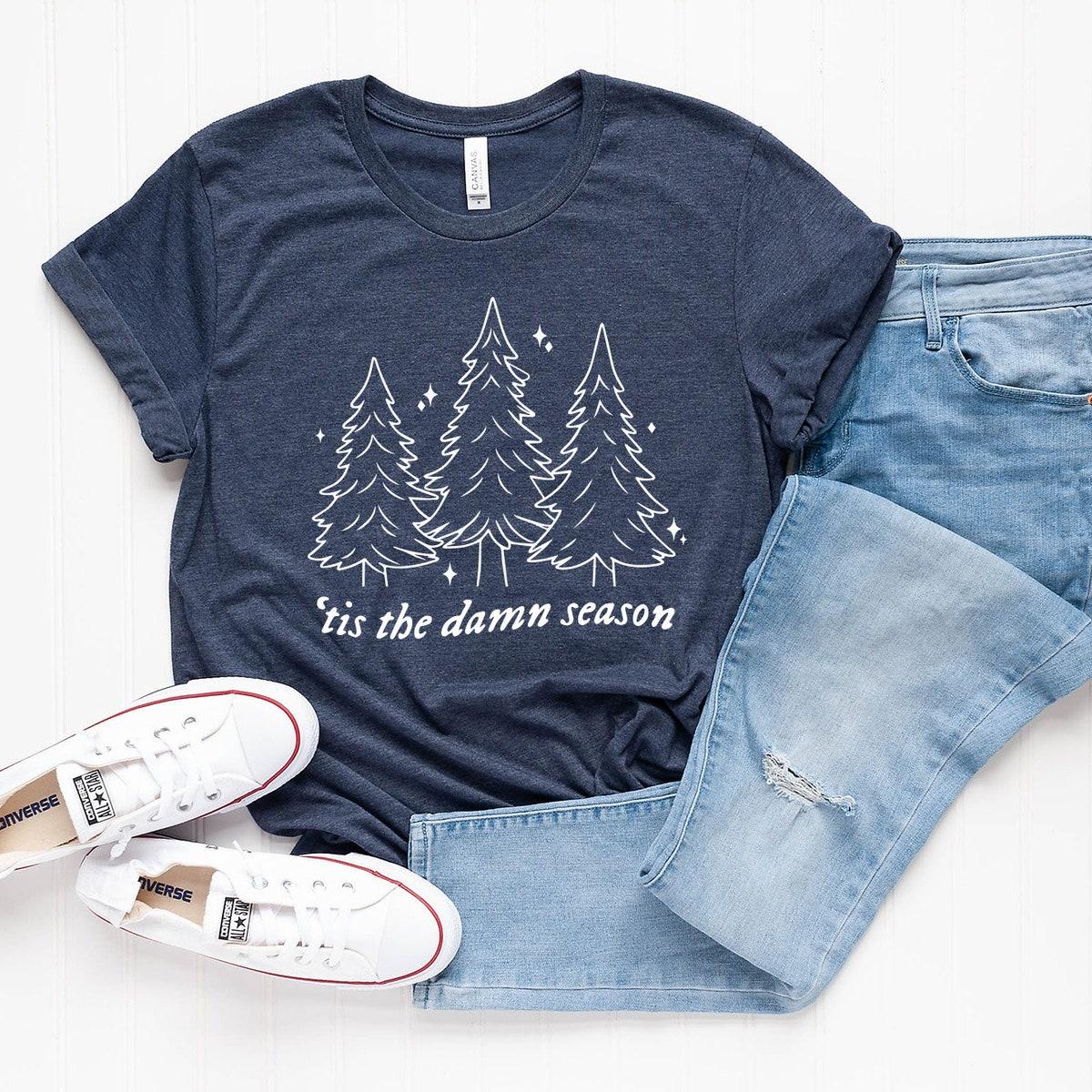 Tis The Damn Season Christmas Tree Shirt 5