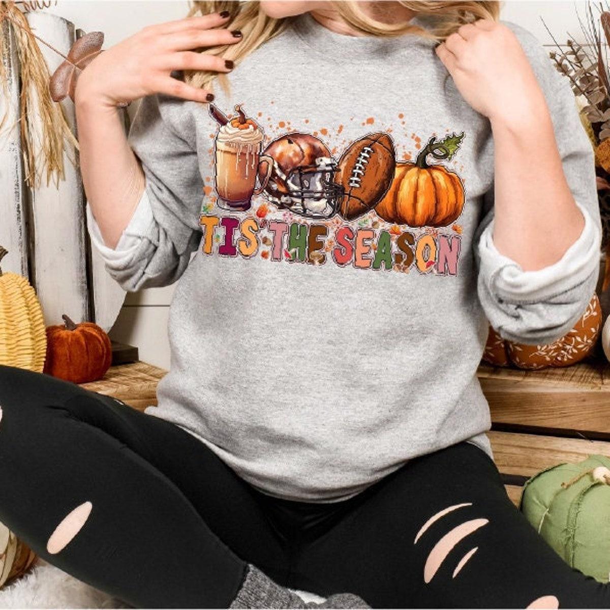 Tis The Season Halloween Baseball Pumpkin Spooky Season Halloween Shirt 1