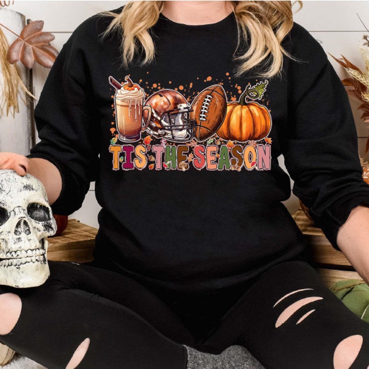 Tis The Season Halloween Baseball Pumpkin Spooky Season Halloween Shirt 6