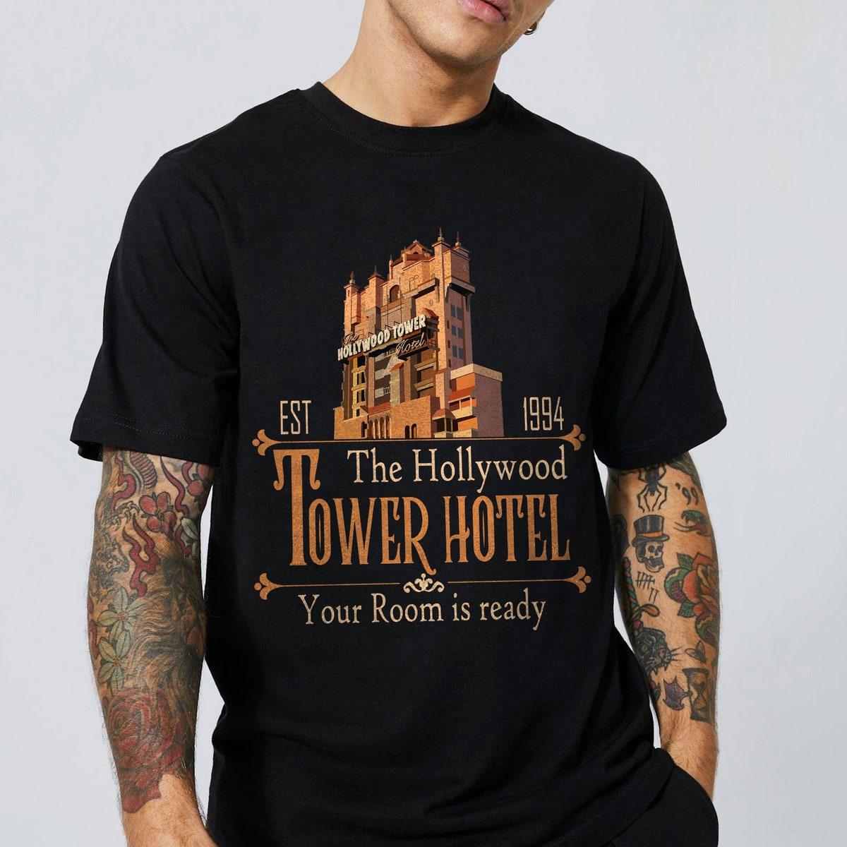 Tower Hotel Your Room Is Ready Est 1994 Tower Of Terror Shirt 3