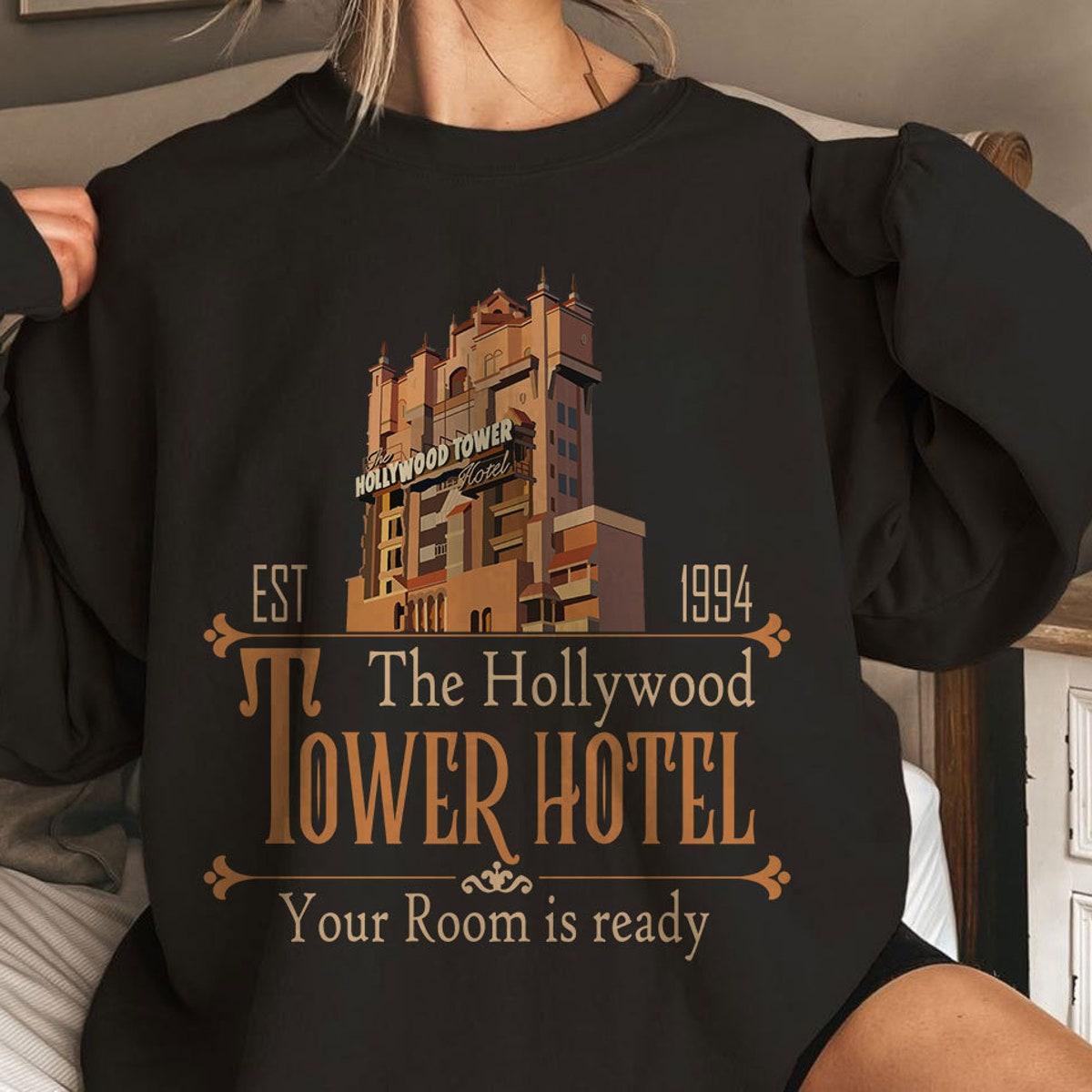 Tower Hotel Your Room Is Ready Est 1994 Tower Of Terror Shirt 4