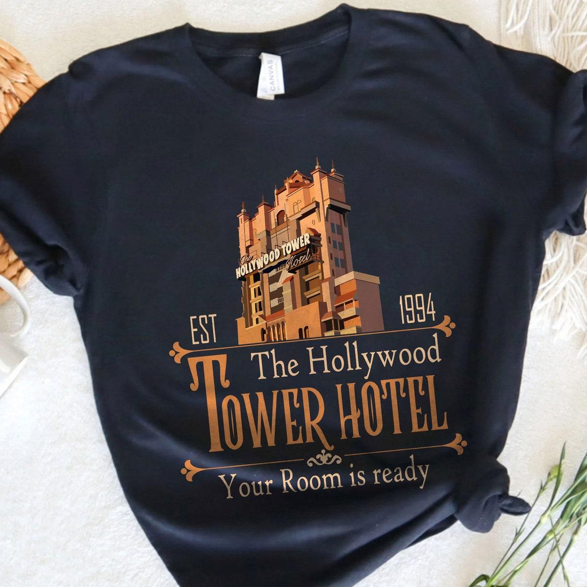 Tower Hotel Your Room Is Ready Est 1994 Tower Of Terror Shirt 5