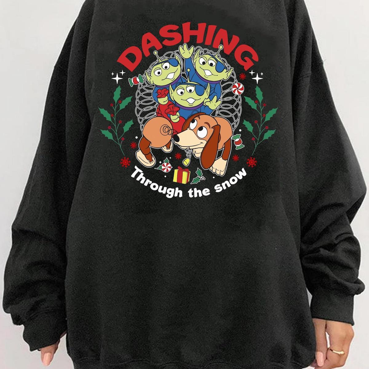 Toy Story Characters Dashing Through The Snow Shirt 3