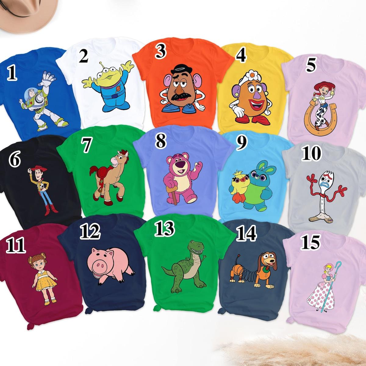 Toy Story Characters Matching Shirt 2