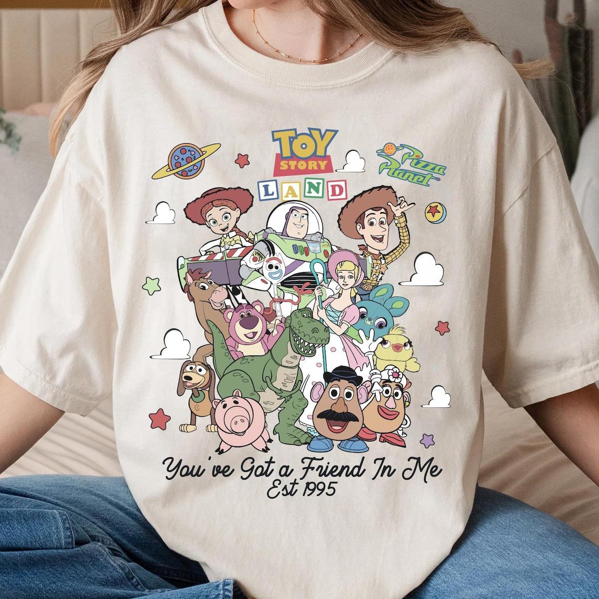 Toy Story Group You've Got A Friend In Me Est 1995 Shirt 3