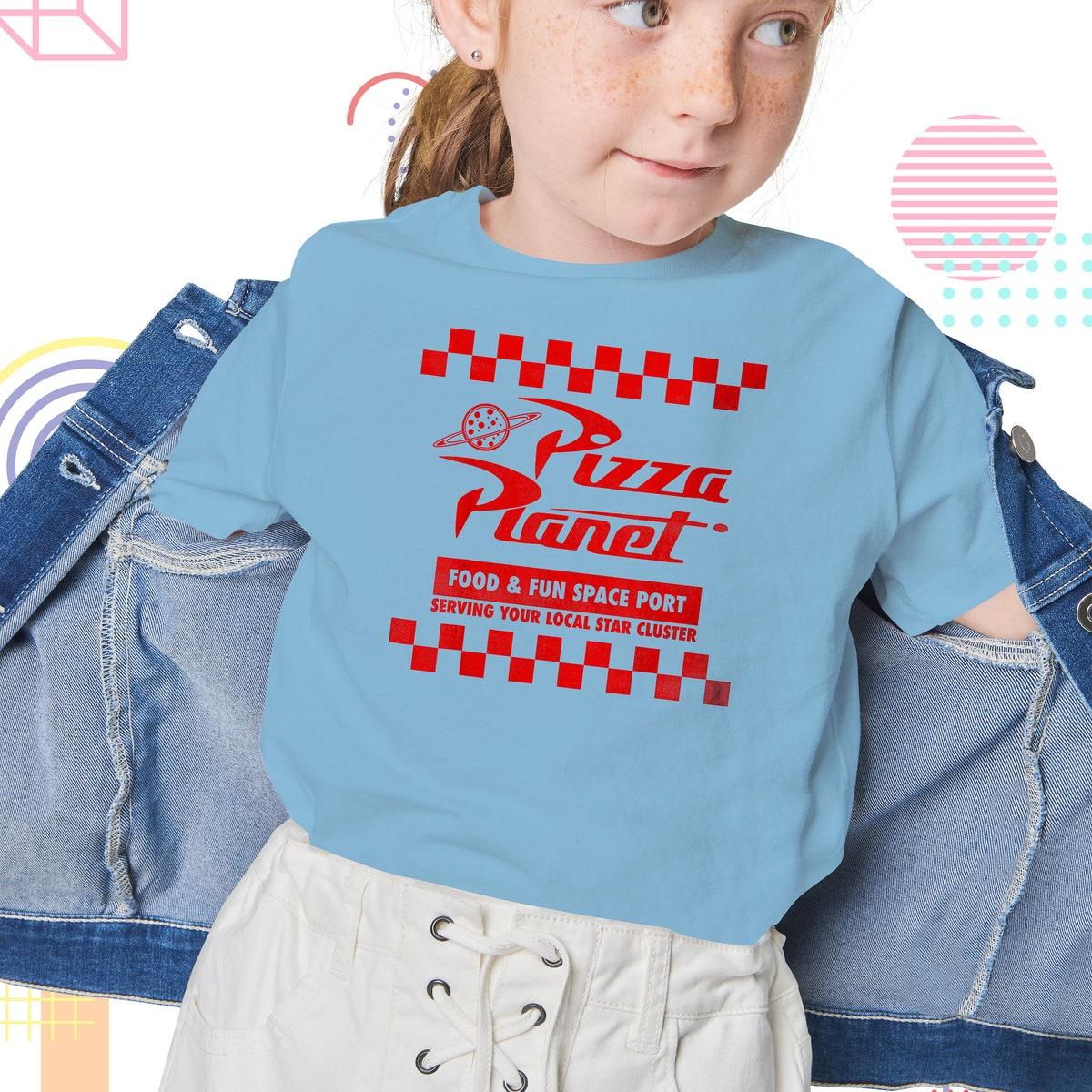 Toy Story Pizza Planet Checkered Logo Shirt 4