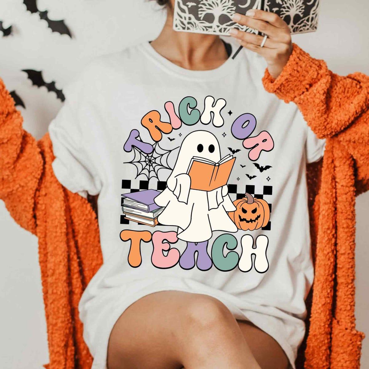 Trick Or Teach Halloween Teacher Shirt 3