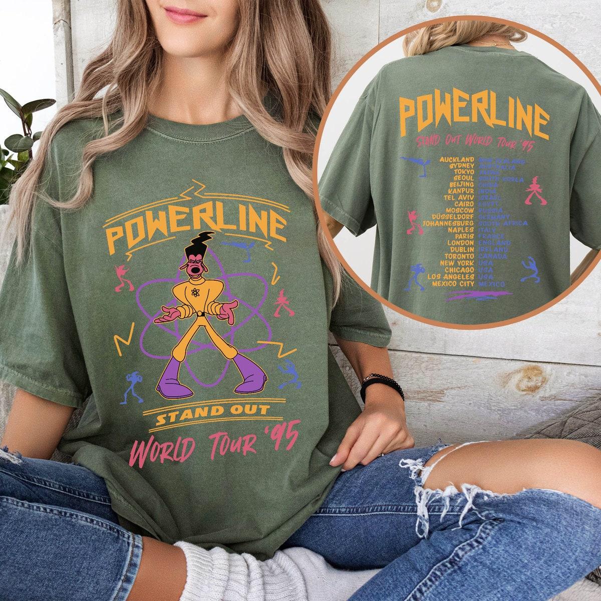 Two Sided A Goofy Movie Powerline Shirt 2