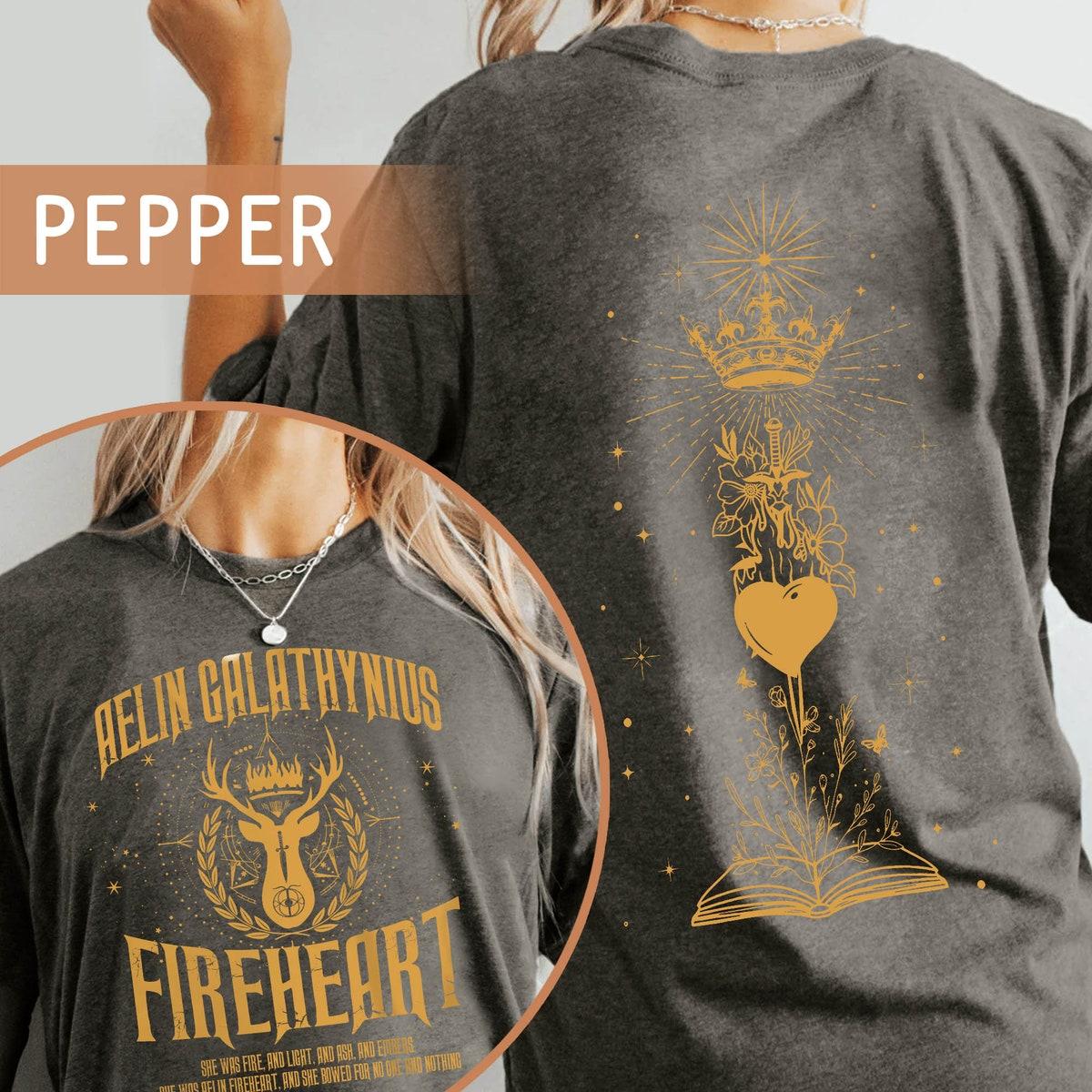 Two Sided Aelin Galathynius Fireheart Throne Of Glass Fan Shirt 3