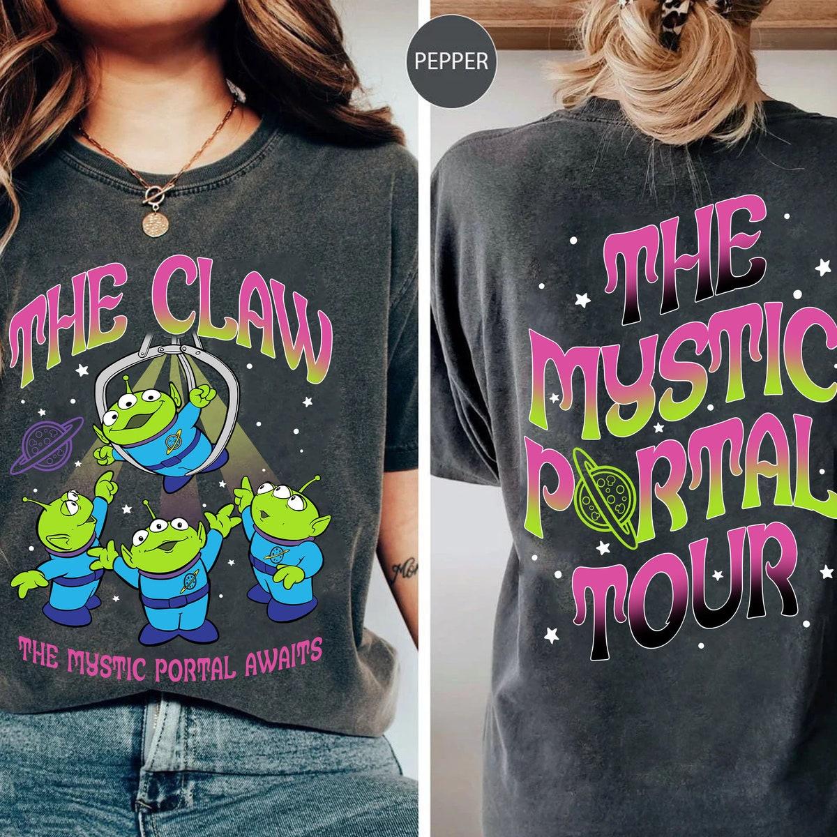 Two Sided Aliens The Claw Mystic Portal Tour Shirt 2