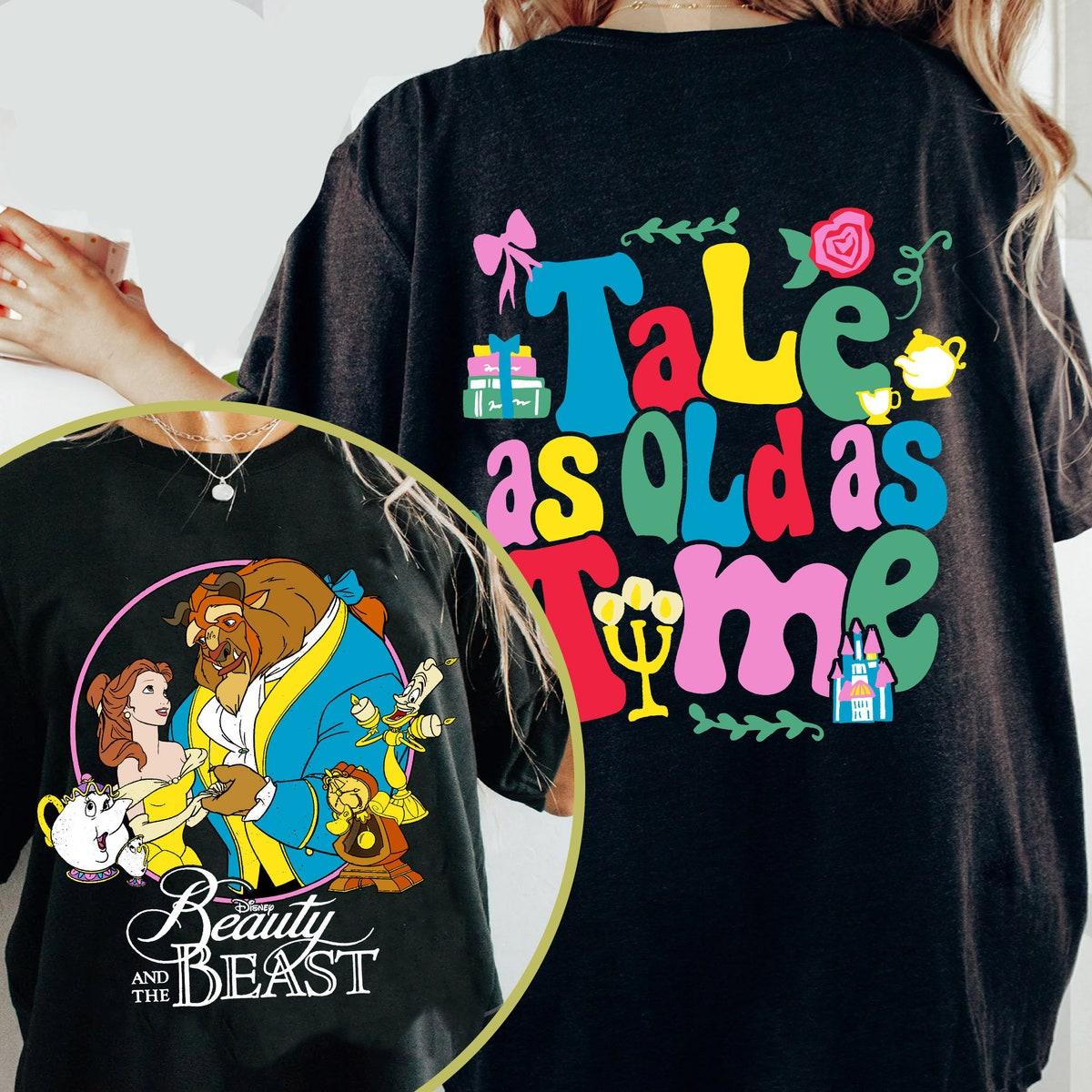 Two Sided Beauty And The Beast Tale As Old As Time Shirt 1