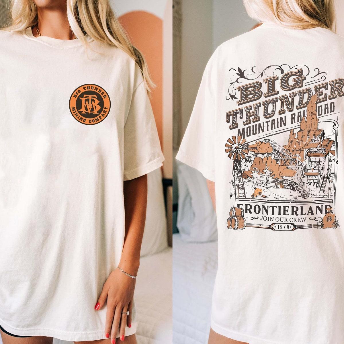 Two Sided Big Thunder Mountain Railroad Frontierland Shirt 2